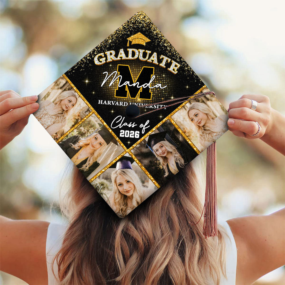 Personalized Custom Name Graduation Cap Topper Class Of 2026 - Decorations For Grad Cap