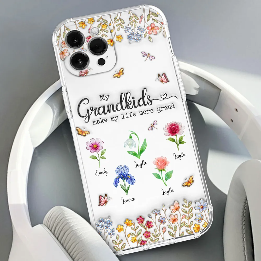 Personalized 3D Inflated Effect Phone Case – "Make Life More Grand With Lovely Kids"