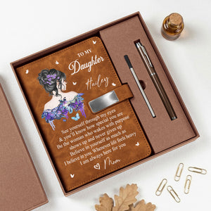 Gift For Daughter & Granddaughter – Personalized Notebook Set "I Am Always Here For You"