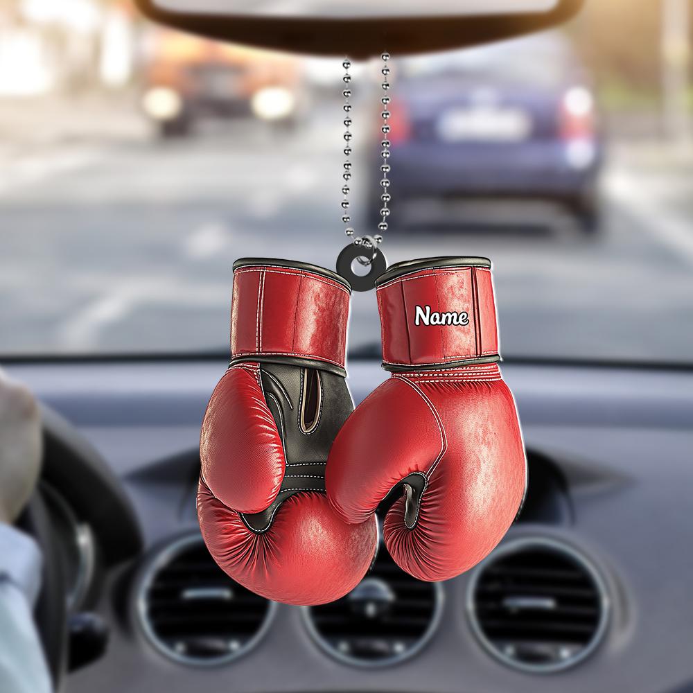 Personalized Boxing Gloves Ornament, Boxing Christmas Ornament Gift