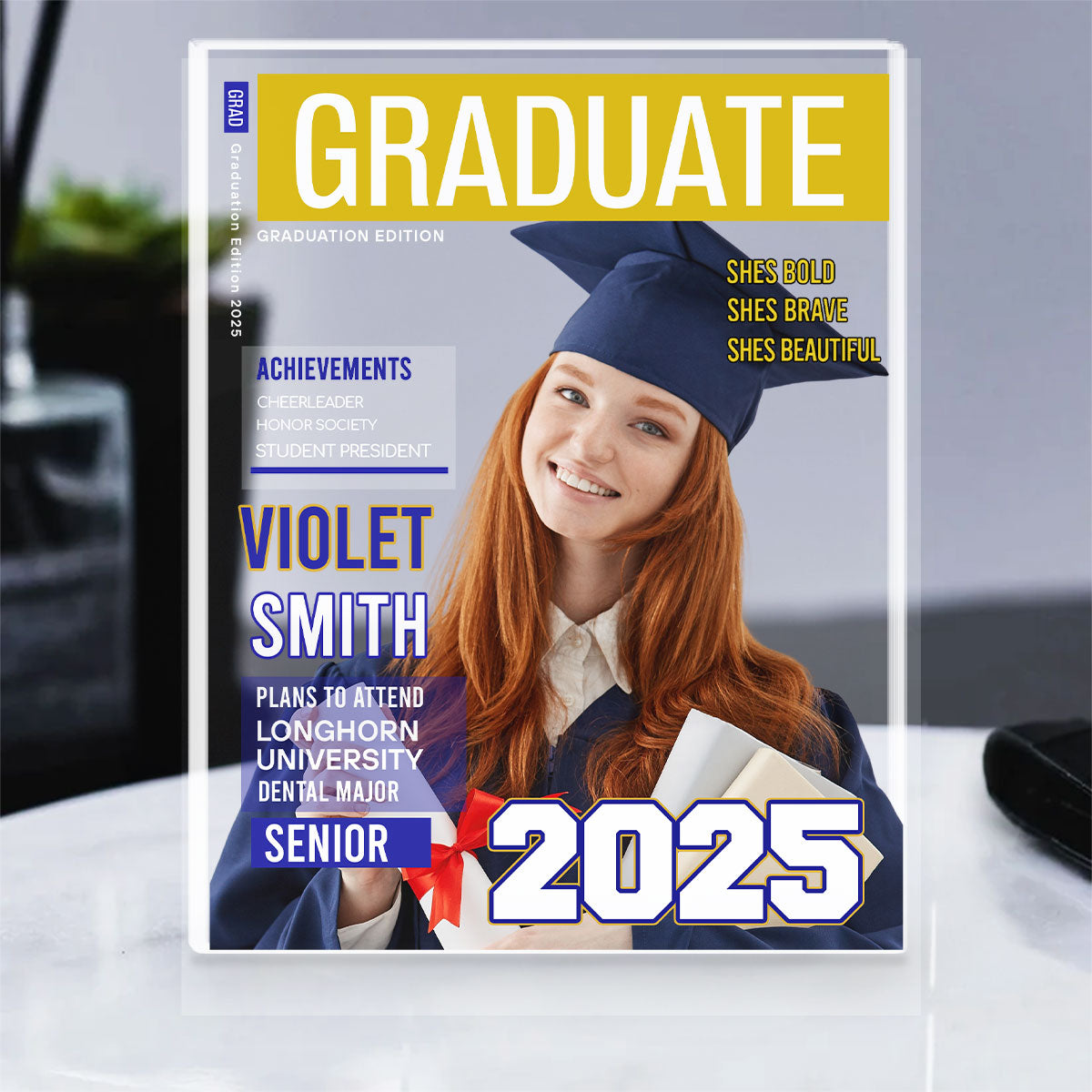 Personalized Graduate Magazine Cover Plaque – The Ultimate Custom Graduation Gift