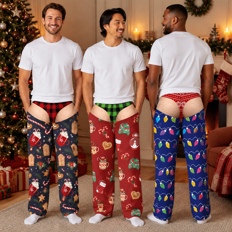 Personalized Funny Men's Lounge Pants – Custom Christmas Pajama Gift For Men
