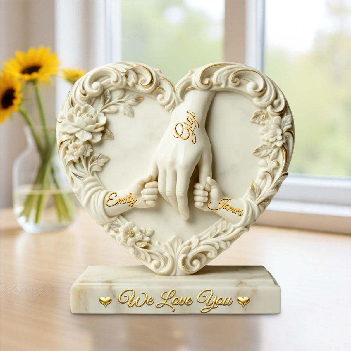 Hold My Hand – A Personalized Acrylic Plaque for the One You Love