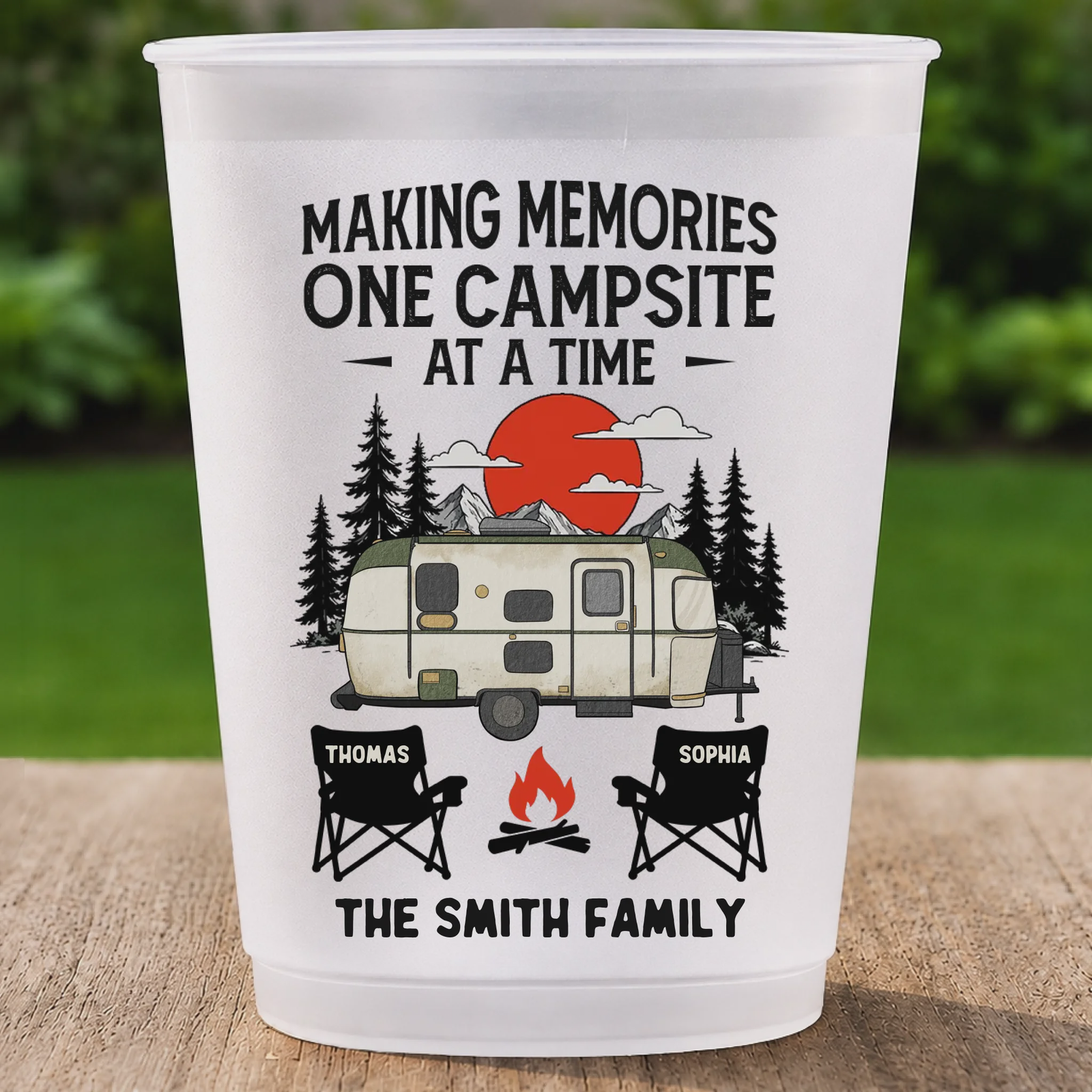 Personalized "Camp More, Worry Less" Party Cups – Birthday & Camping Gift For Campers