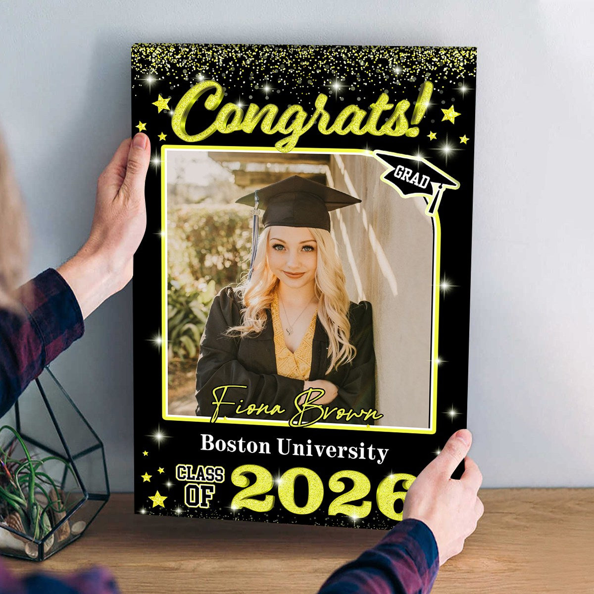 Personalized Custom Photo Class of 2026 Welcome Sign Congrat Grad Gift, Graduation Decorations