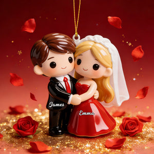 Personalized Couple Ornament for Valentine‘s Day - Engrave Your Promise