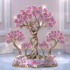The Love Between Mother And Her Kids - Personalized Custom Shaped Acrylic Plaque