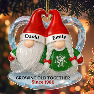 Personalized "Growing Old Together" Acrylic Ornament – Gift For Couples