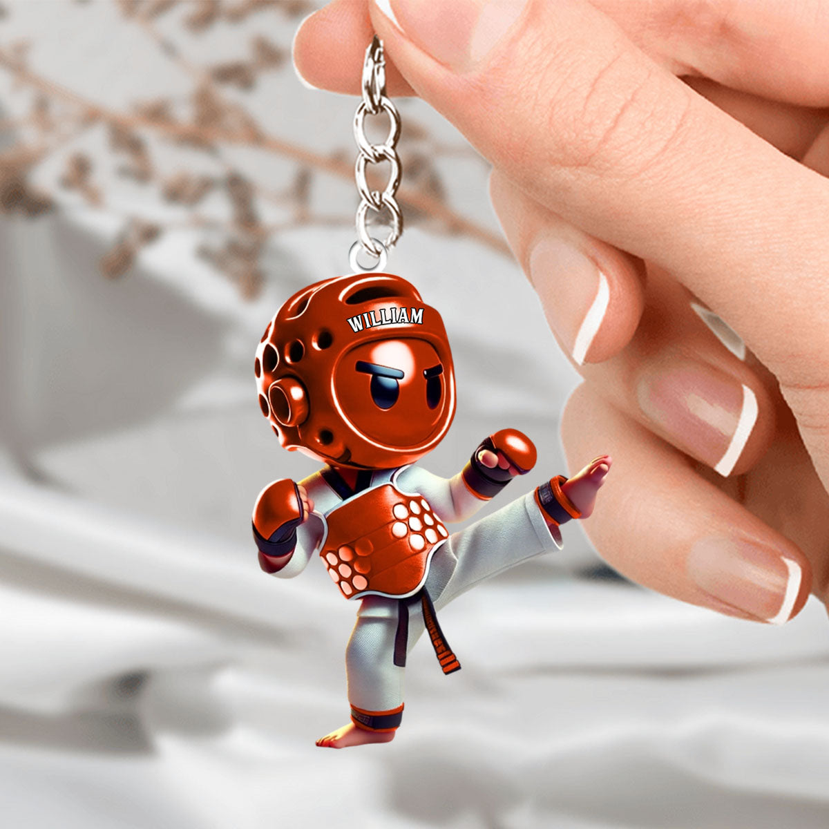Custom Name Taekwondo Keychain-  Personalized Acrylic Keychain