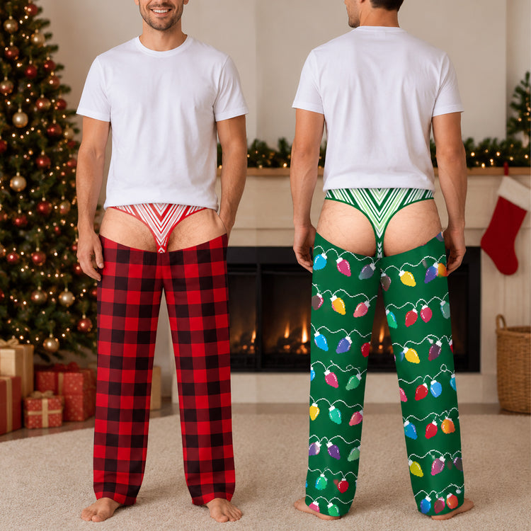 Personalized Funny Men's Lounge Pants – Custom Christmas Pajama Gift For Men