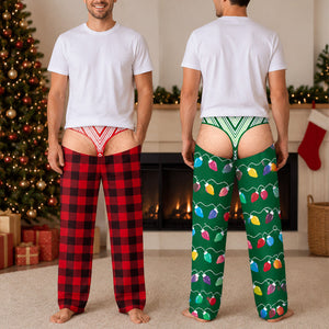Personalized Funny Men's Lounge Pants – Custom Christmas Pajama Gift For Men