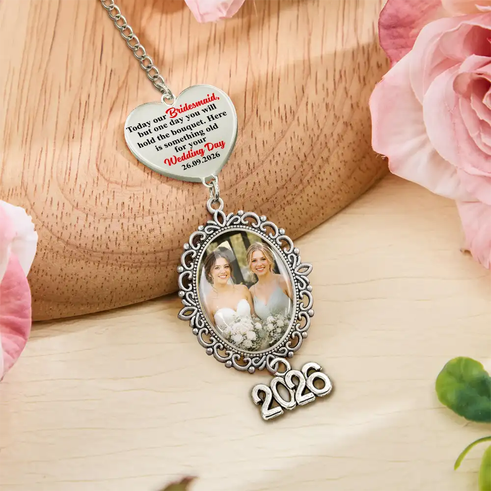 "Something Old" Custom Photo Wedding Charm – Personalized Keepsake For Your Wedding Day