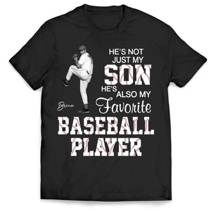 Personalized "Favorite Baseball Player" T-Shirt – Custom Photo Gift For Grandma's Grandson