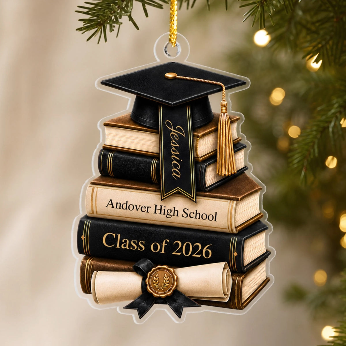 "A Meaningful Gift For The Journey Ahead" – Personalized Acrylic Ornament | Graduation Gift For Class Of 2026/2027