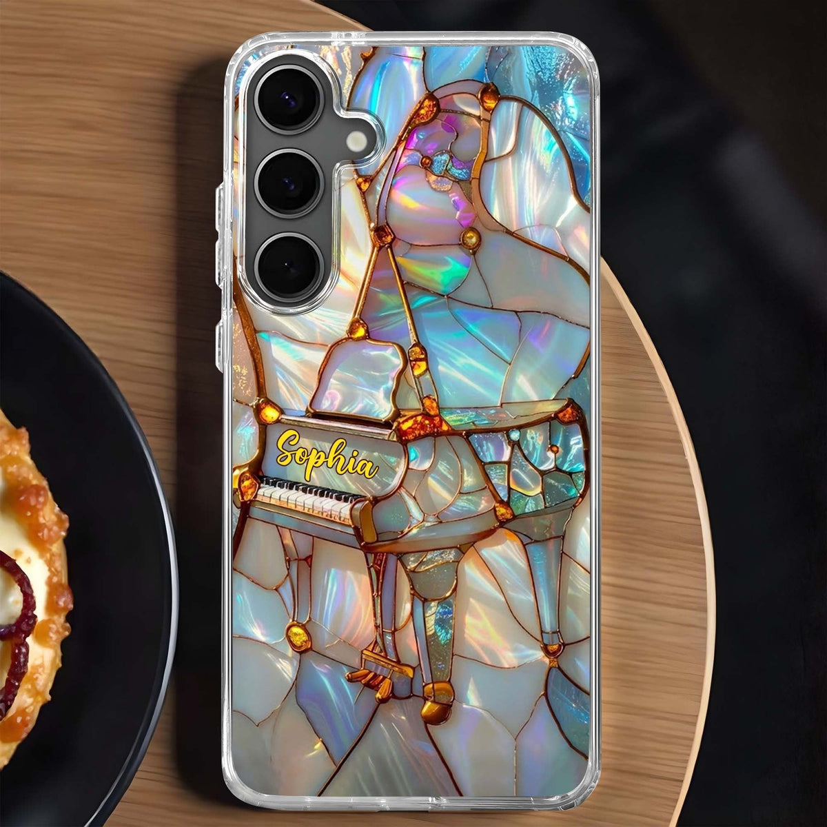 A Melody For The Soul Personalized Clear Phone Case for Musicians