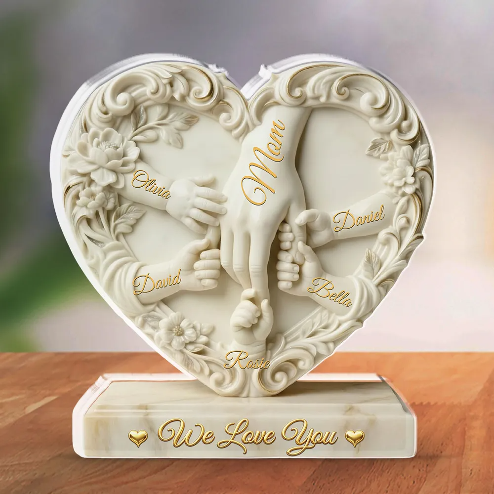Hold My Hand – A Personalized Acrylic Plaque for the One You Love