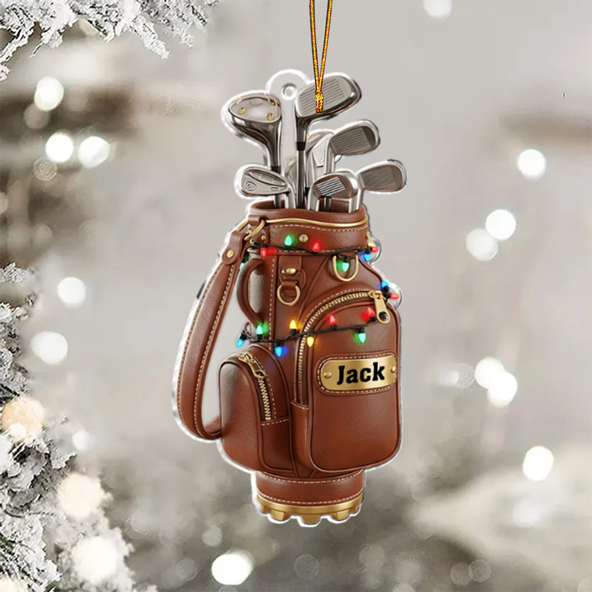 Golf Christmas Ornament - Personalized Gift For Golfers