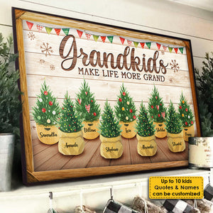 The Greatest Joy Of All – Personalized Horizontal Canvas| Custom Family Keepsake Gift For Grandparents