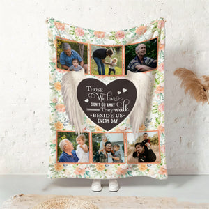 Personalized Memory Photo Collage Blanket Unique Sympathy Gifts, In Loving Memory
