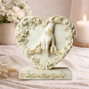 Hold My Hand – A Personalized Acrylic Plaque for the One You Love