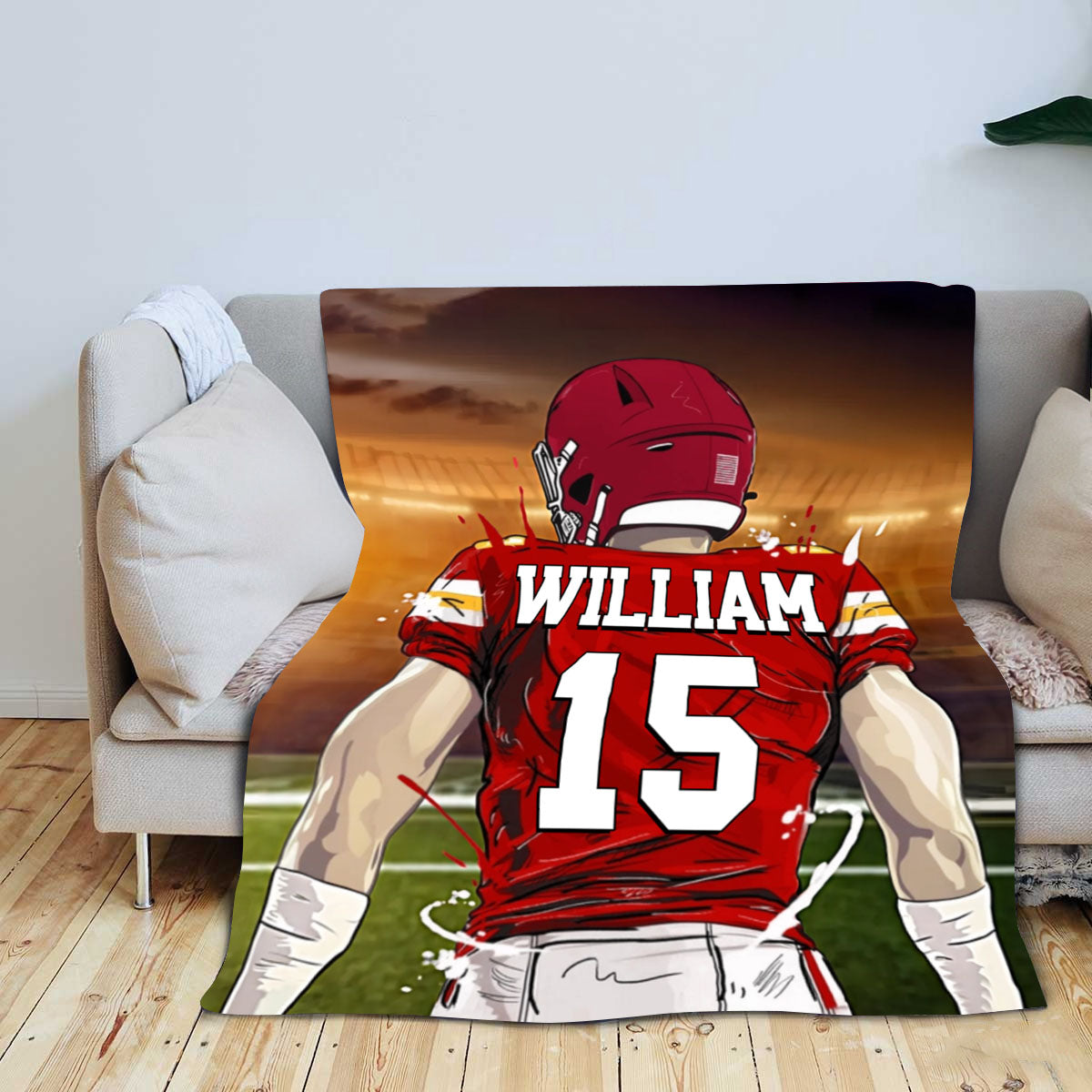 Favorite American Football Player - Personalized Blanket Gifts for Football Player