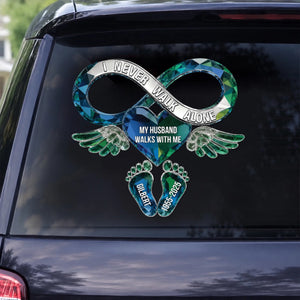 Memorial Gift For Loss Of Loved One – Personalized Decal "Your Love Still Rides Beside Me Every Day"