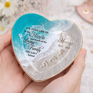 "You Still Live On" – Personalized Ceramic Dish | Memorial Gift For Grieving Family