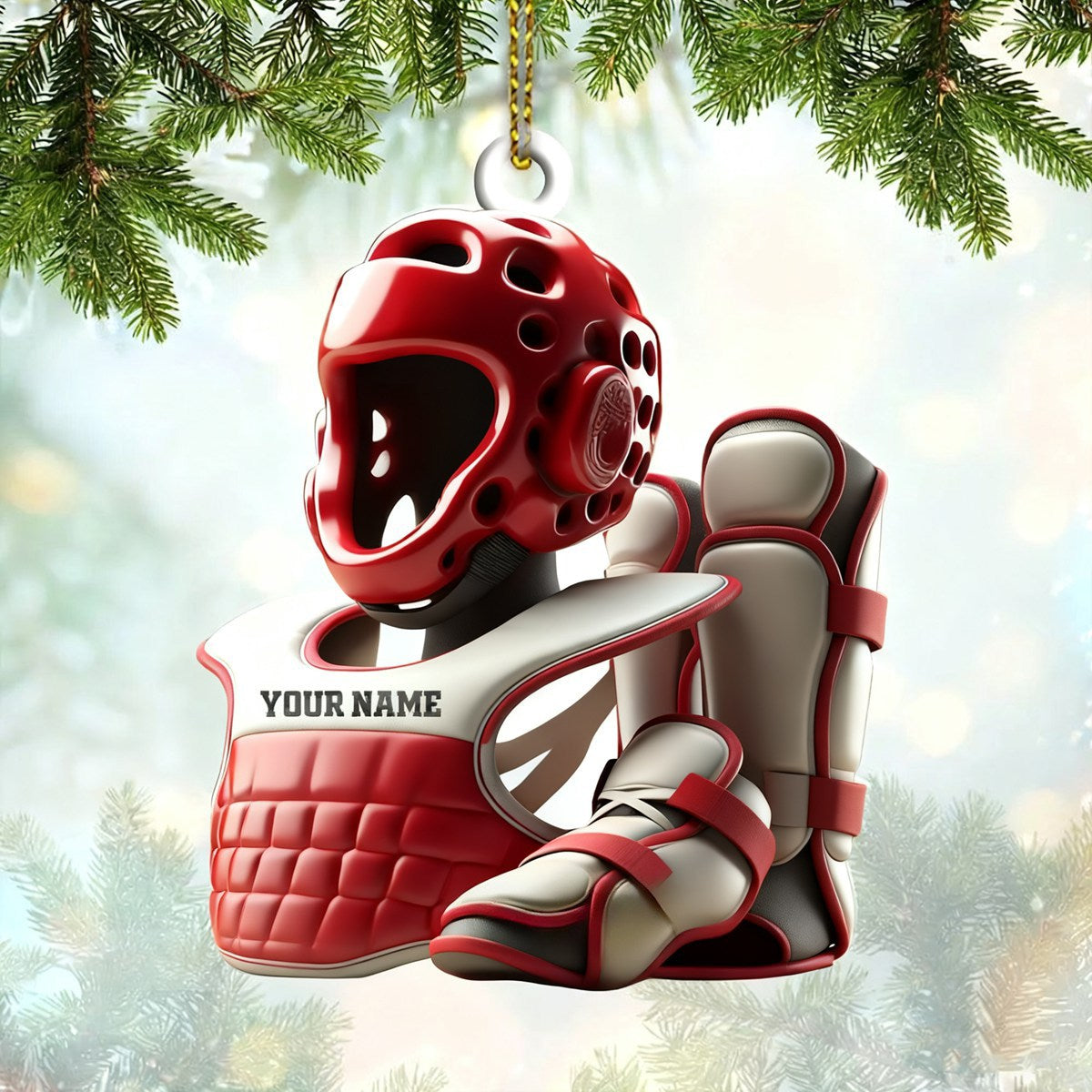 Personalized Karate Ornament Karate Lover Christmas Gift