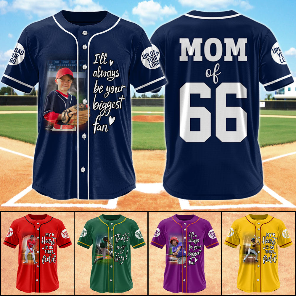 Custom Photo Baseball Game Day Baseball Jersey Gift For Baseball Lovers
