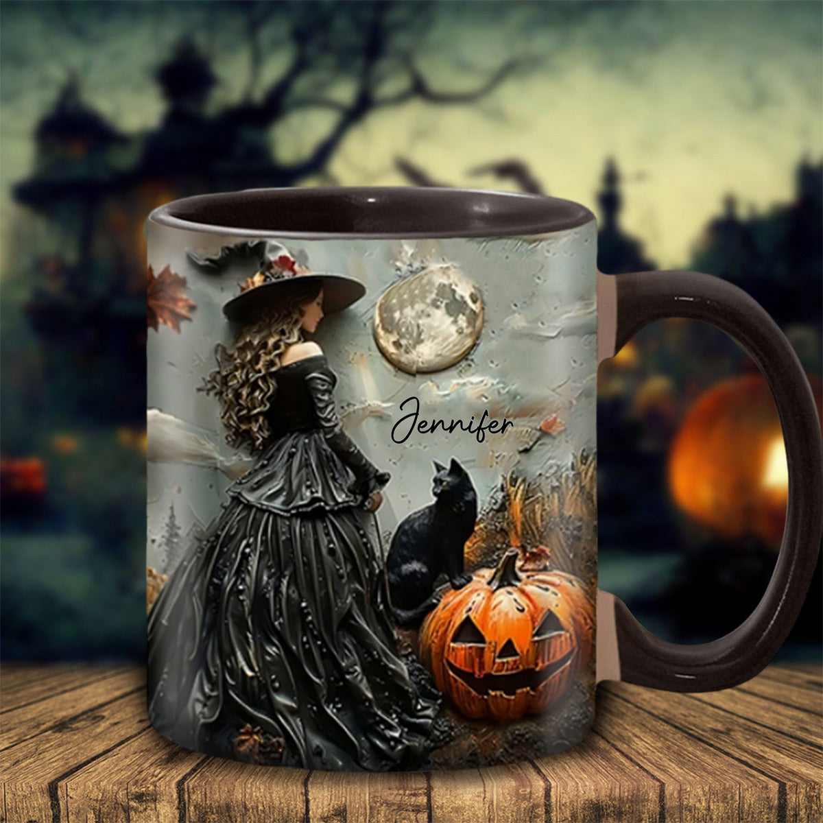 Beautiful Witch - Personalized Witch Accent Mug