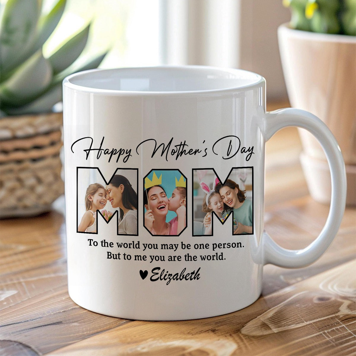 Personalized Photo Happy Mother's Day To Mom Mug