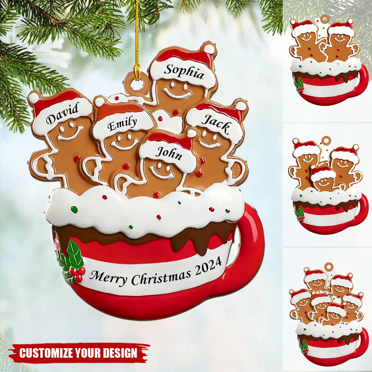 Personalized Christmas Family Ornament