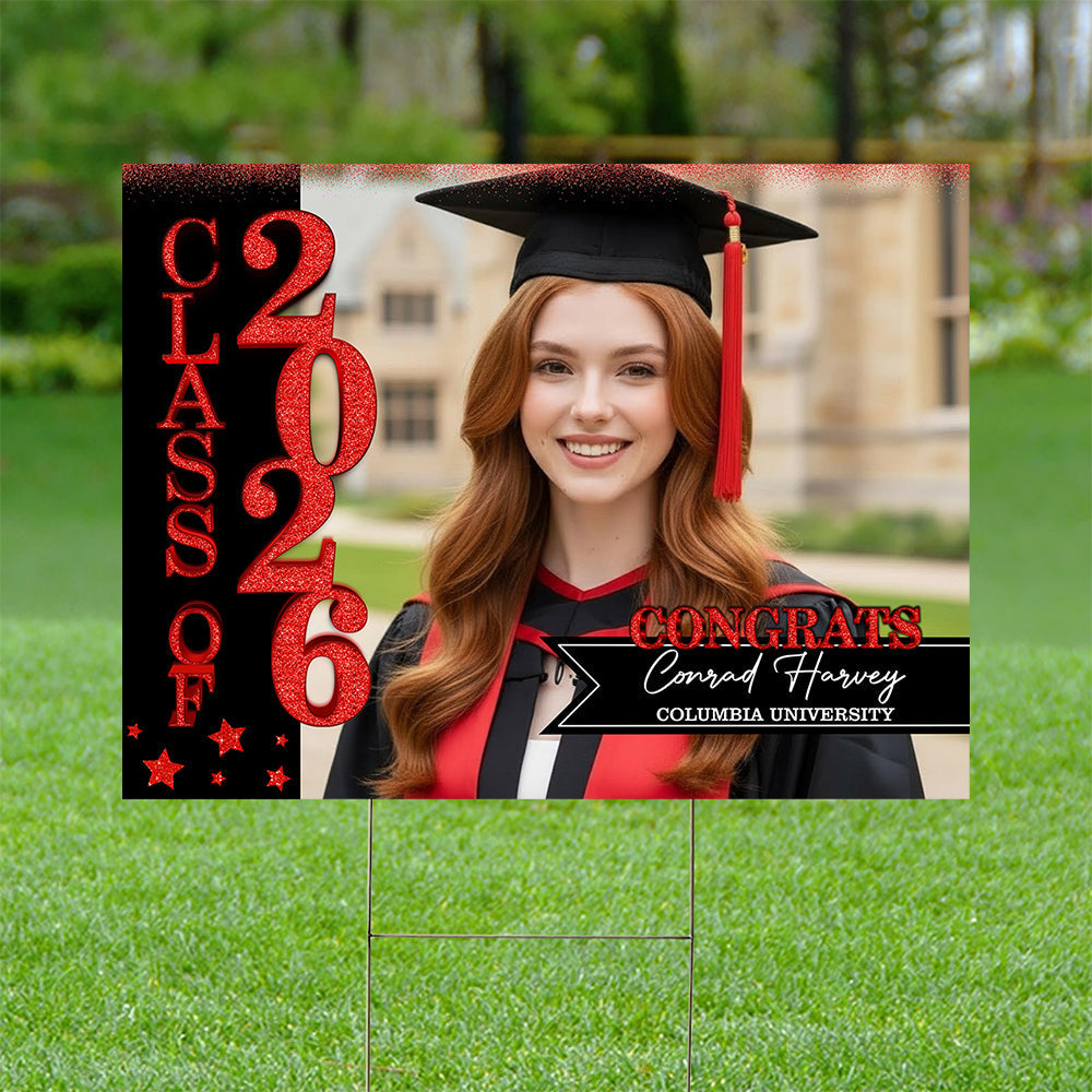 Class of 2026 Lawn Sign – Personalized Graduation Yard Decoration