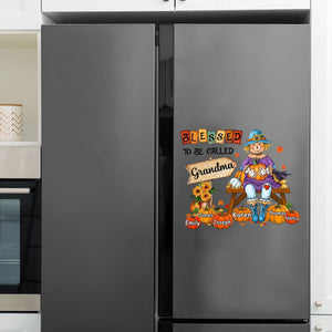 Personalized Gift For Grandma Blessed To Be Called Grandma Fall Decal