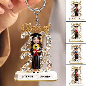 Graduation Acrylic Keychain - Personalized Gifts For Graduates