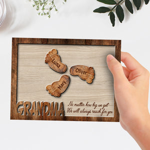 Heartfelt Gift – Personalized Custom Wooden Plaque "Always Reach For You"