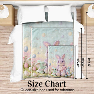 Snuggle Up with Nana Bunny – Personalized Easter Blanket for Grandma