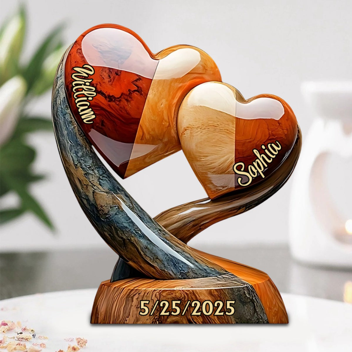 You And Me We Got This - Personalized Couple Heart to heart Shaped Acrylic Plaque