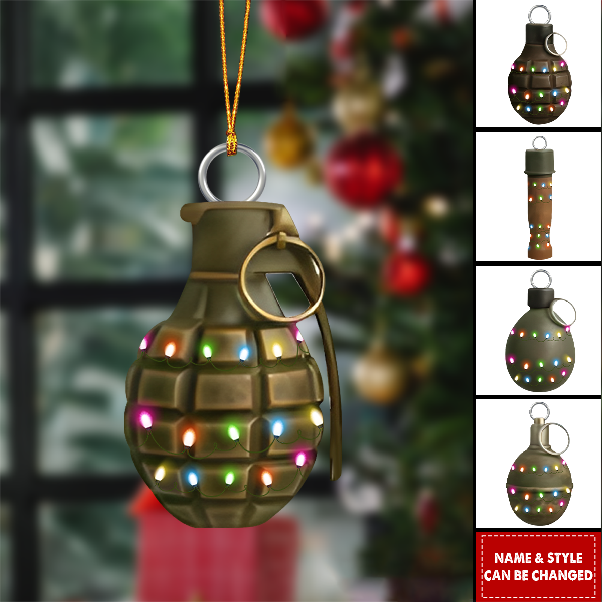 Personalized Christmas Ornament, An Unique Christmas Gift For Military Enthusiasts