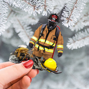Personalized Firefighter Christmas Ornament Gifts For Firefighter