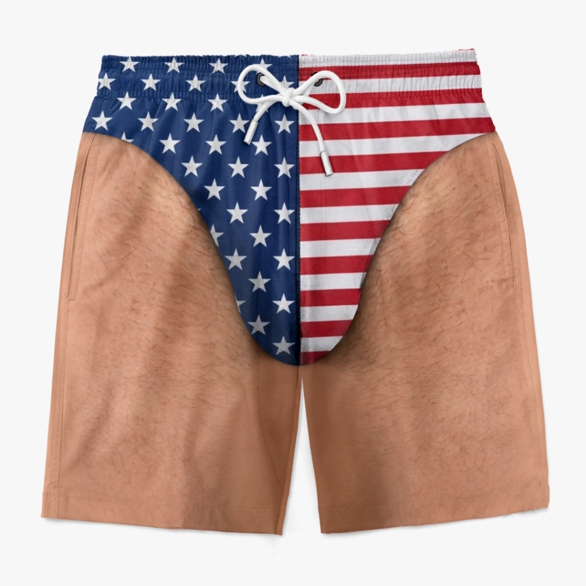 Personalized "Freedom And Chill" Patriotic Swim Trunks – Summer Gift For Men