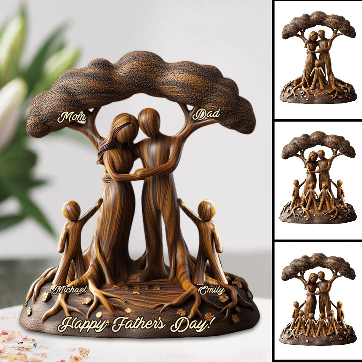 To Us You're The World - Personalized Father Custom Shaped Acrylic Plaque