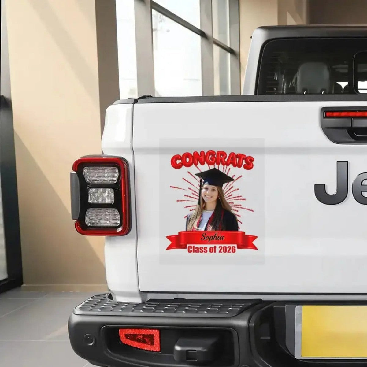 Proud Graduate? Show Them Off – Personalized  Custom Photo Car Decal for Class of 2026