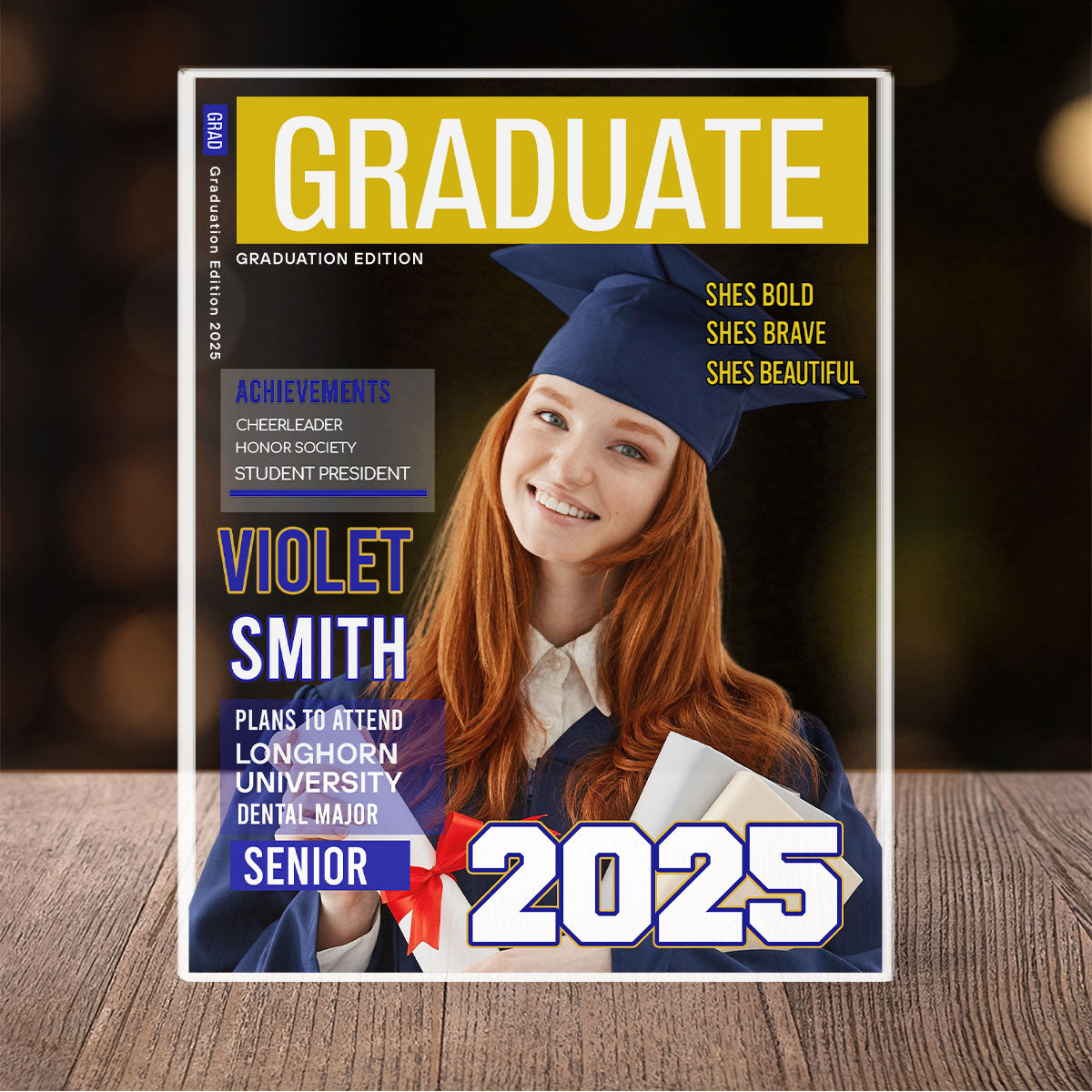 Personalized Graduate Magazine Cover Plaque – The Ultimate Custom Graduation Gift