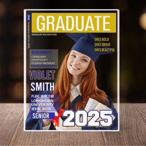 Personalized Graduate Magazine Cover Plaque – The Ultimate Custom Graduation Gift