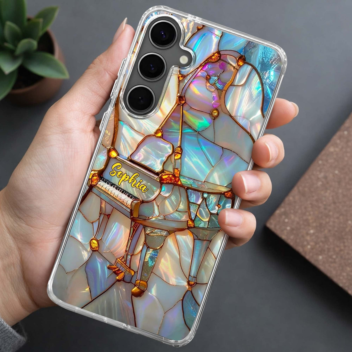 A Melody For The Soul Personalized Clear Phone Case for Musicians