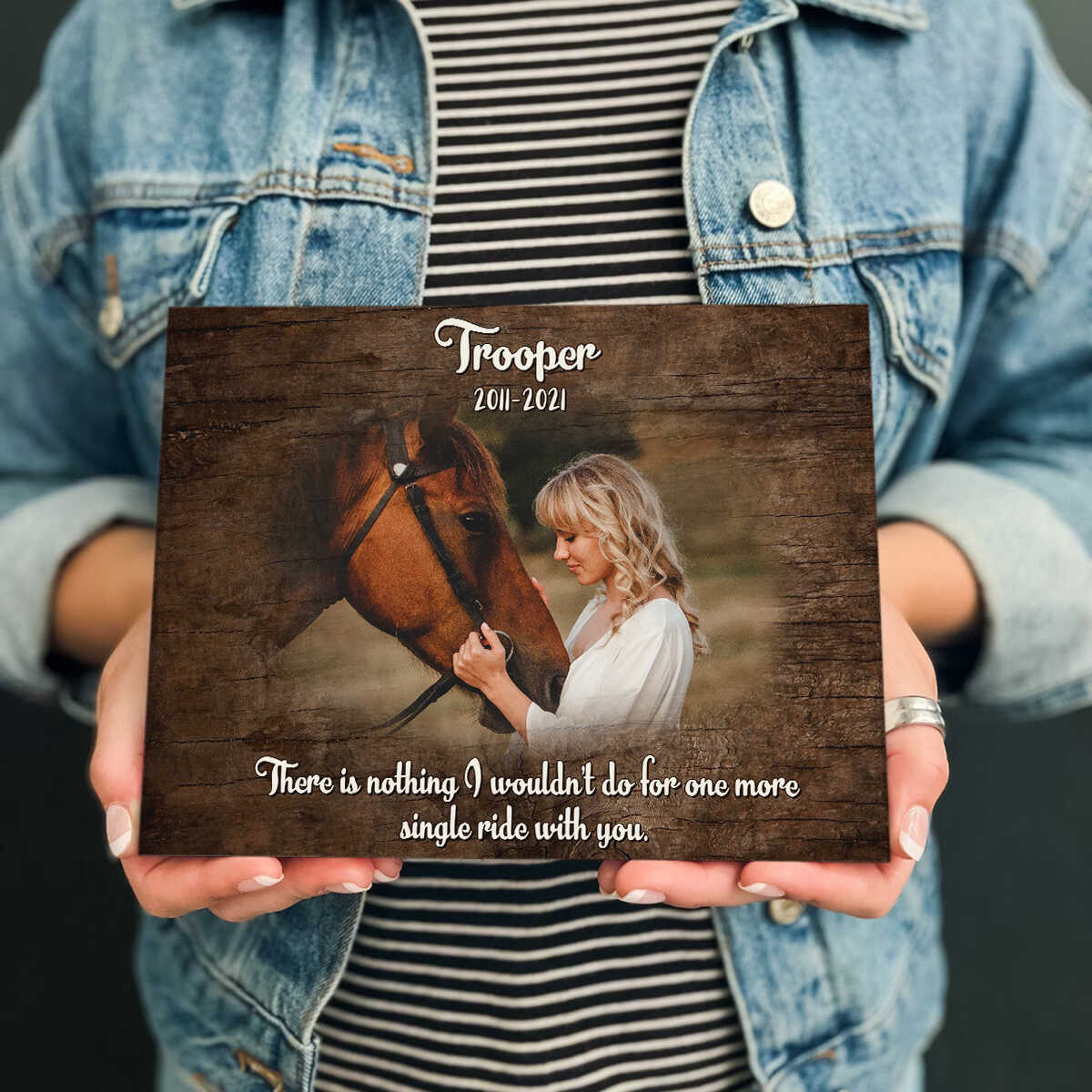 In Loving Memory-Personalized Horse Memorial Canvas/Poster