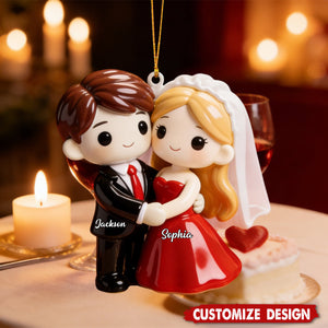 Personalized Couple Ornament for Valentine‘s Day - Engrave Your Promise