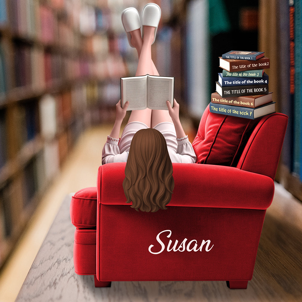 Personalized Book Lover Gift - Custom Acrylic Plaque for Chill Girls Who Love to Read