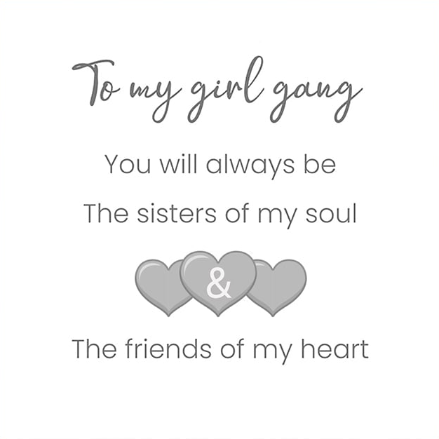 Sisters of my soul & Friends of my heart - Interlocking Hearts Necklace